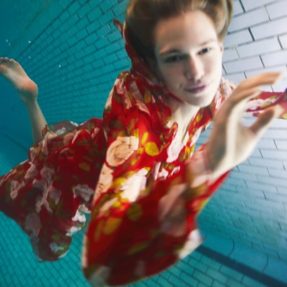 Zara Dresses Zara Floral Print Open Back Dress With Ruffle L Poshmark